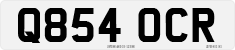 License plate of the United Kingdom, 1983 year system