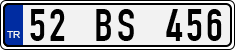 License plate of Turkey, Regular plates