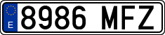 License plates of Spain, Ordinary (2000)