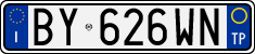 License plate of Italy, Cars (1994 year series)
