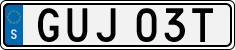 License plate of Sweden, Regular plates