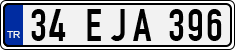 License plate of Turkey, Regular plates