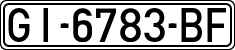 License plates of Spain, 1971 year series