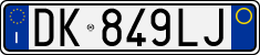 License plate of Italy, Cars (1994 year series)