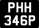 License plate of the United Kingdom, 1963 year system