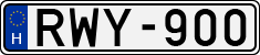 license plates of Hungary, Cars (1990)