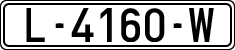License plates of Spain, 1971 year series