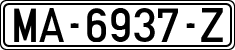License plates of Spain, 1971 year series