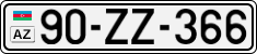 License plate of Azerbaijan, Cars