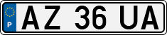 License plate of Portugal, Regular plates