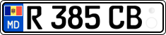 License plate of Moldova, Trailers (2015)