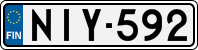 License plate of Finland, Cars