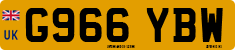 License plate of the United Kingdom, 1983 year system