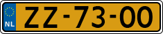 License plate of the Netherlands, Except vehicles / Oldtimers