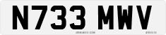 License plate of the United Kingdom, 1983 year system
