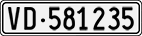 License plate of Switzerland, Cars