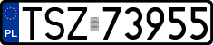 License plates of Poland, Regular car plates