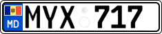 License plate of Moldova, Cars (2015)