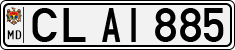 License plate of Moldova, Cars (1992)