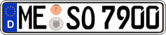 German license plate, Regular plates
