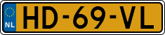 License plate of the Netherlands, Cars