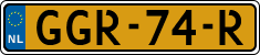License plate of the Netherlands, Cars