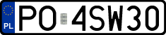 License plates of Poland, Regular car plates