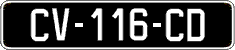 French license plate, SIV (oldtimers)