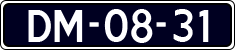 License plate of the Netherlands, Imported oldtimers (cars)