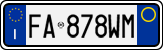 License plate of Italy, Cars (1994 year series)