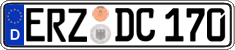 German license plate, Regular plates