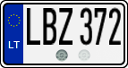 License plate of Lithuania, Cars