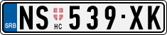 License plate of Serbia, Cars