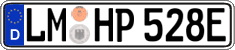 German license plate, Electric vehicles