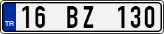 License plate of Turkey, Regular plates