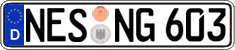 German license plate, Regular plates