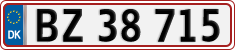 License plate of Denmark, Regular plates
