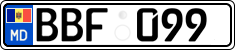 License plate of Moldova, Cars (2015)