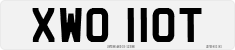 License plate of the United Kingdom, 1963 year system