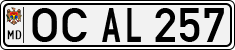 License plate of Moldova, Cars (1992)