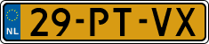 License plate of the Netherlands, Cars