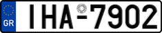 License plate of Greece, Cars