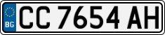 License plate of Bulgaria, Cars