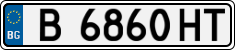 License plate of Bulgaria, Cars