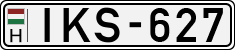 license plates of Hungary, Cars (1990)