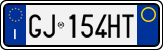 License plate of Italy, Cars (1994 year series)