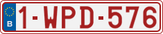 License plate of Belgium, Regular plates (2010)