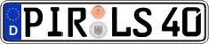 German license plate, Regular plates
