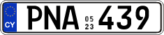 License plate of Cyprus, Regular plates