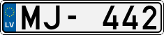 License plate of Latvia, Regular car plates